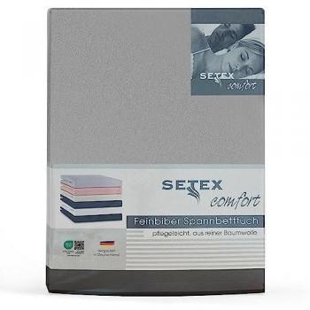 SETEX Spannbettlaken Feinbiber 180x200 cm