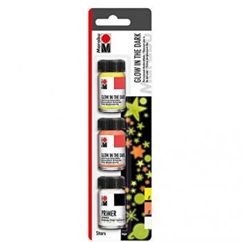 Marabu GLOW IN THE DARK Verfset STARS