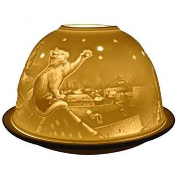 Cats on the Roof Light Glow Dome Tealight Holder