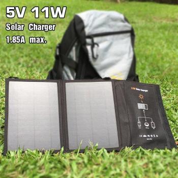 Cargador Solar Portátil FOXSUR 5V 11W