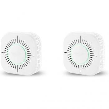 2PCS Wireless Fire Alarm Sensor 43Hz Smart Home Security