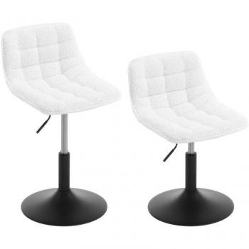 Chaise de Salle à Manger Pivotante en Chenille