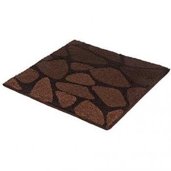 Badematte KLEINE WOLKE Inspire Gr. 1, braun (haselnuss, braun), H:15mm, Kunstfaser, Badematten, Badteppich, Stein Optik, waschbar