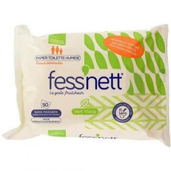 Fess'nett papier toilette humide peaux sensibles 50 pièces