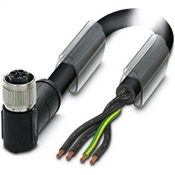 SAC‑4P 5.0 Sensor‑Actuator Cable, 5 m, M12 Terminals – 1408853