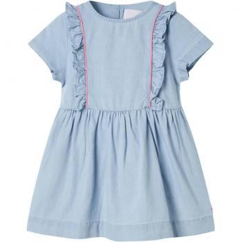 Abito con Volant per Bambina Blu 140