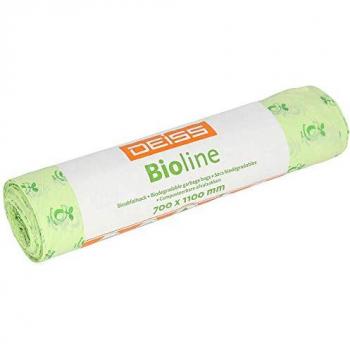 DEISS Bioline Kompostierbare Bioabfallsäcke 120 Liter, 250 Stück