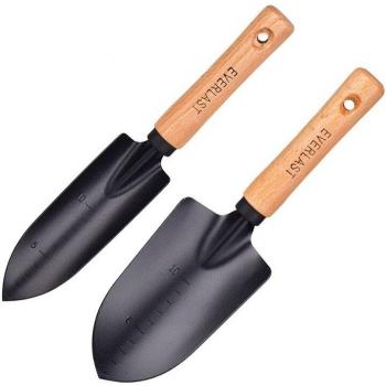 Durable Black Shovel for Small Gardens