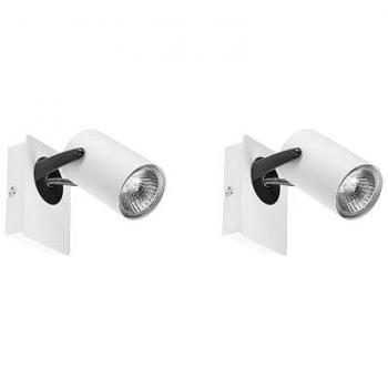 Pack de 2 Lampes Murales Ajustables en Métal Blanc pour Cuisine