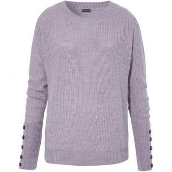 Laura Scott Pullover mit Zierknöpfen im Grobstrick