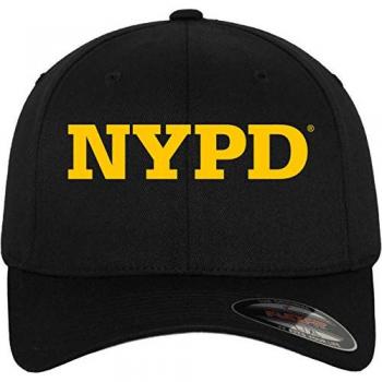 Black NYPD 3D Logo FlexFit Cap by Brandit – L‑XL (Unisex)