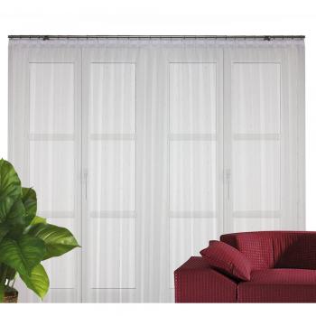Wirth Vorhang – Weiß, 750 cm Breite, 120 cm Höhe – Polyester – Store