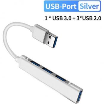 FONKEN USB Type C 3.1 4 Anschluss Hub Splitter für MacBook Pro/Air und Lenovo Laptop Kabelverlängerung