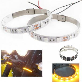 Yamaha YZF FZ Motorcycle Front Rear Shock Absorber LED Turn Signal Light