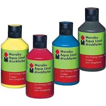 Marabu Aqua‑Lino Medium Yellow Colour (250 ml)
