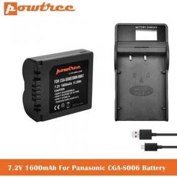 CGA S006 DMW BMA7 Battery and LCD Charger for Panasonic DMC FZ7 FZ8 FZ18 FZ28 FZ30 FZ35 FZ38 L50