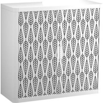 Rollladenschrank easyOffice 86x37,5x104cm mit Palmenblatt