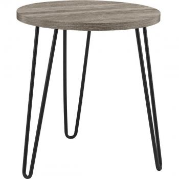 Table d'appoint moderne en chêne gris