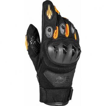 GMS Tiger Motorradhandschuhe Schwarz Orange 2XL für Männer