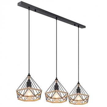 GLOBO LIGHTING Hängeleuchte für Esszimmer schwarz matt