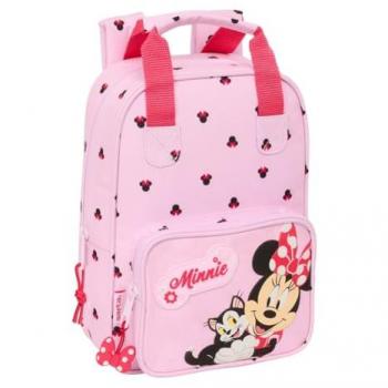 Adjustable SAFTA Minnie Mouse Recycled Fabric Backpack – Pink
