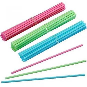 KitchenCraft Sweetly Does It Retro 1960s Cake Pop Stiele – 15 cm, Pastell‑Kunststoff