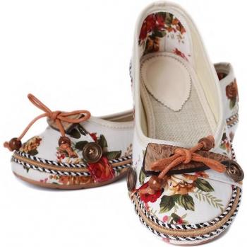 Chaussures à fleurs pour femmes, style national