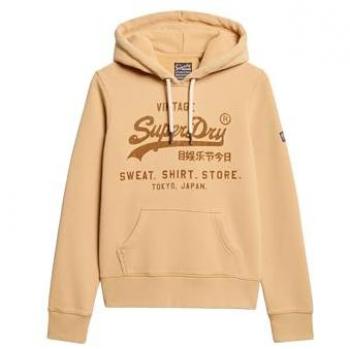 Sweat à capuche graphique Superdry pour femmes en velours