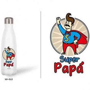 Botella de Aluminio 500ml Super Papá