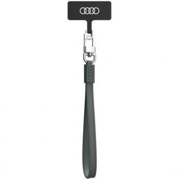Audi Telefoon Lanyard 28Cm 10Mm Grijs Leer