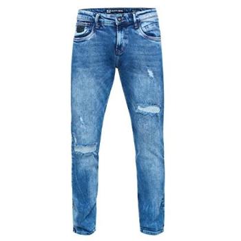 Rusty Neal Jeans Hose „Tori“ – Slim Fit, Destroyed Denim, Blau, 32W/32L, Herren