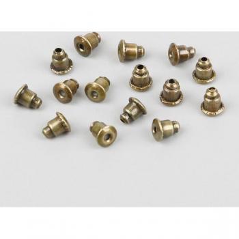 Metal Jewelry Finding Ear Back Inserts – 50 Set