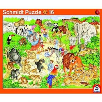 Schmidt Spiele 2er-Set Rahmenpuzzle Zoo und Bauernhof 16+24 Teile