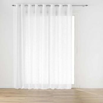Tecido Voile Blanco Gran con Efecto Lino