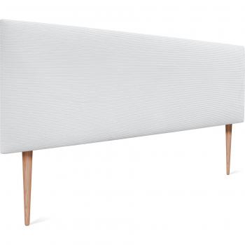 Cama Dormitorio Cabecero de Pana con Patas Modernas