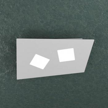 Plafoniera Moderna Grigia Note 2 Luci Gx53 35Cm