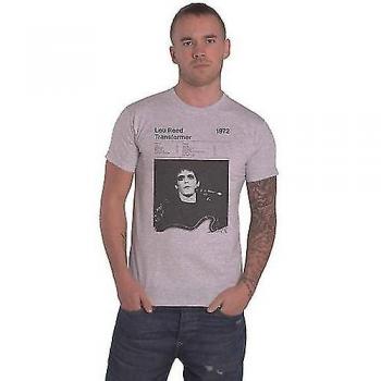 Lou Reed Unisex Transformer Tracklijst T-shirt S grijs