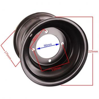 Cubo de rueda 8 pulgadas en acero – modelo 19x7/18x9,5 para buggy