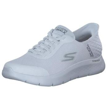 Skechers Flex Hands Up Sneakers – Wit, 44, Plantaardig, Machinewasbaar