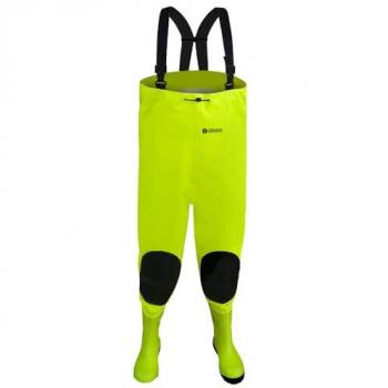 Pantaloni Waders Hi-Vis con Stivali di Sicurezza Gialli 44