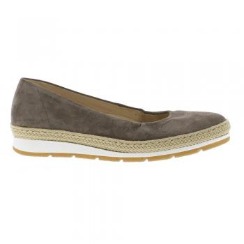 Gabor Damenschuhe 82.400.32 Damen Ballerinas, Pumps, Sommerschuhe, mehr Raum Dank Comfort-Mehrweite Braun (Wallaby (Jute))