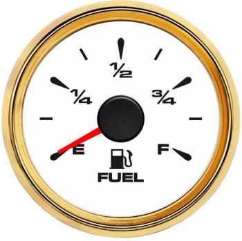 52mm Auto Fuel Level Gauge for Boat and Car, 0-190ohm & 240-33ohm, 7 Colors Backlight, Waterproof, 9-32V