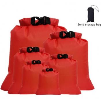 6-Piece Waterproof Pack Sack Set (1.5/2.5/3/3.5/5/8L) for Outdoor Activities