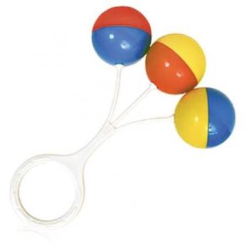 Bunter Spielkreis: Lorelli Beißring-Rassel mit 3 Bällen – Kinderfreundlich