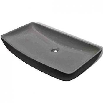 Lavabo de Aseo Rectangular Cerámico Blanco 71x39 cm