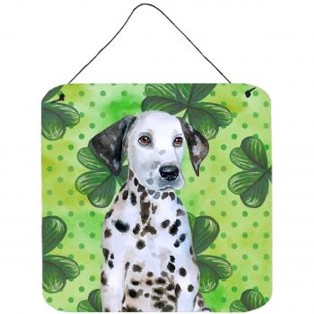 Caroline's Treasures Dalmatian Puppy St. Patrick's Day Metal Print, Multicolor, 6h x 6w
