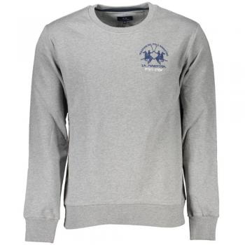 La Martina Gray 2XL Fleece Sweatshirt for Men