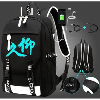 Atinfor College Student Waterproof Backpack with USB Charging