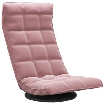 VidaXL Rosa Samt-Drehstuhlkissen für den Boden
