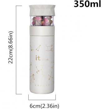 Sérum Thermique en Acier Inox : Infuseur Passoire & Tasse Mobile